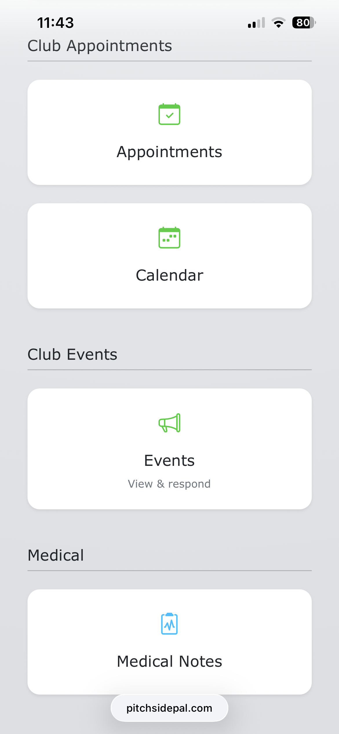 Club Appointments